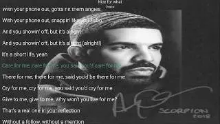 Nice for what-lyrics