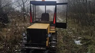 Самодельный гусеничный трактор ,обзор и тест драйв