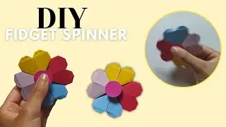 DIY FIDGET SPINNER COM PAPEL !!! 