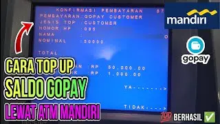 Cara top up gopay lewat atm mandiri | MUDAH DAN CEPAT ‼️