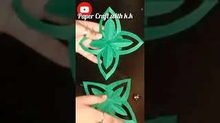 HOW TO MAKE PAPER SNOWFLAKE FOR WALL HANGING DIY EASY PAPER CRAFT TUTORIAL