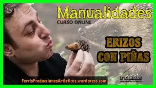 🦔 COMO HACER UN ERIZO 🦔 - MANUALIDADES - PIÑAS- DECORACIÓN - RECICLAJE 🦔