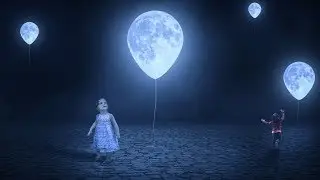 Moon Balloon Photoshop Manipulation Tutorial Photo Effects | Dreamy Light Effects