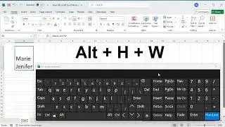 Shortcut key to wrap text in excel