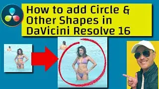 Add Circle, Square, Rectangle or other Shapes to Highlight Video - DaVinci Resolve 16