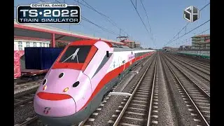 TrainSimulator 2022 ETR 500 Transit Station Cab Ride.