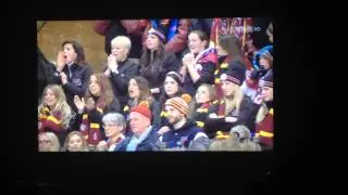 Frederick Roy goes crazy at the 2013 Spengler Cup