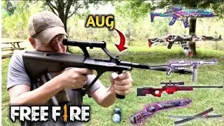 Free Fire All Guns In Real life || Free Fire Guns In Real life || Comparison.