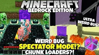 This Bedrock Edition Bug Allows For Spectator Mode AND Chunk Loaders?! Kinda? Sorta?