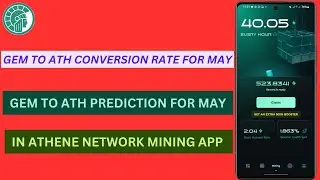 Conversion Rate From GEM To ATH in May | GEM To ATH In May | 1 GEM = ?ATH on Athene Network Mining