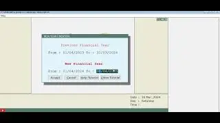 Create New Financial Year In Marg Software