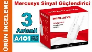 A101 de Satılan 3 Antenli Mercusys MW300RE Menzil Genişletici