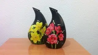 Como hacer decoupage con un fondo negro
