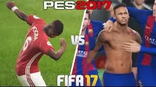 …Fifa 17 vs PES 17 - Celebrations