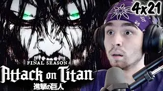 THE RUMBLING | Attack On Titan 4x21 FIRST TIME REACTION!!!