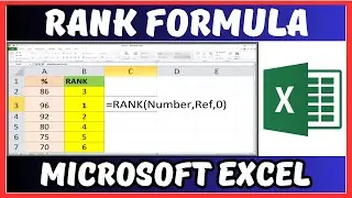 Rank Formula in Excel in Hindi Language | Rank Function in Excel | Rank in Excel