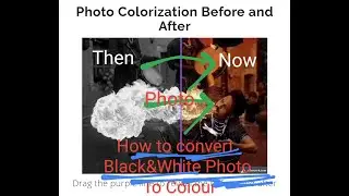 How to convert your black and white photo to colour photo🔥🔥🔥
