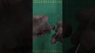 How to lock the wax thread over a needle method.