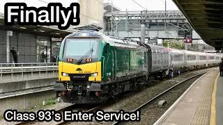 Class 93's SWITCH from DIESEL to ELECTRIC Power as they START Revenue Earning Service!