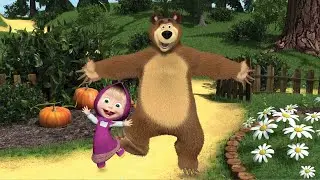 Masha And Bear Are  Playing With Friends And Enjoying