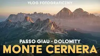 Fotografia krajobrazu na szczycie Monte Cernera w Dolomity. Nocleg na szczycie - Fotografia górska