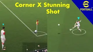 eFootball 2023 Corner X Stunning Shot Tutorial - Easy Step by Step Tutorial!!!
