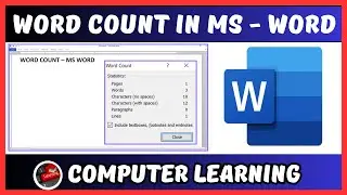 How to Use Word Count Option in Microsoft Word in Hindi | How to Count Word in Ms Word