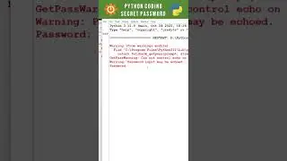 Secret Password using Python 