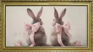 Fondo de pantalla conejo de pascua para TV 🐰🐰🌸( sin sonido ) HD