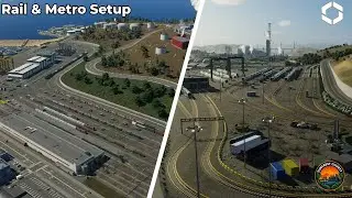 Building A detailed Rail and Metro Yard in Cities Skylines 2 | Suncrest County