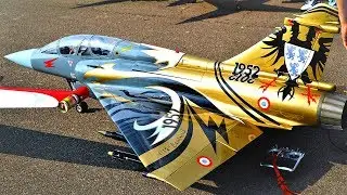GREAT MIRAGE 2000 SCALE MODEL RC TURBINE JET FLIGHT DEMO FROM AVIATION DESIGN | JET POWER 2018