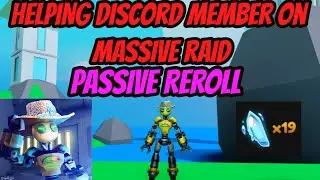 Passive Reroll + Carrying Discord Member on Massive Raid !!! - Anime Fighters