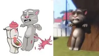 Laugh with My Talking Tom 2 Funny Drawing Meme -Try not To laugh 😂😂