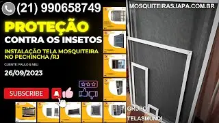 Instalação de tela mosquiteira removível e de correr para janelas e exaustor - Pechincha RJ 26-09-23