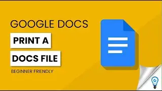 How to Print a Google Doc - EFFORTLESSLY