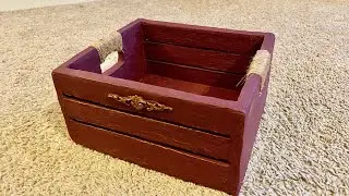 DIY cardboard crate / storage box