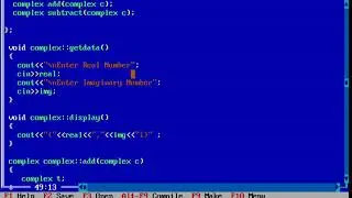 OOPs with C++: Creating Class Complex (Part 1)