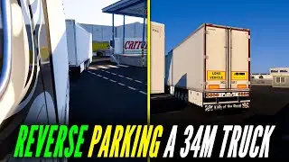 Reverse Parking A 34m Scania Truck And Trailer In Euro Truck Simulator 2 | ETS2 GAMEPLAY!