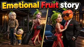 She Left Her Family For A Millionaire | Sad AI Fruit Story | fruit drama | ai animation |