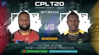 CPL 2021 18th Match Prediction Jamaica Tallawahs vs Trinbago Knight Riders | JT vs TKR |