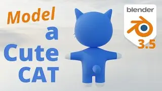 Model cute cat in Blender