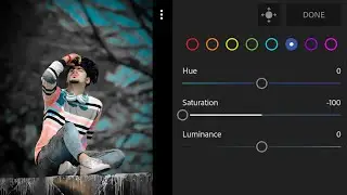 Lightroom Dark Black And Aqua Tone Photo Editing | Lightroom Photo Editing Tutorial