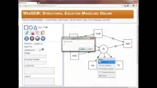 Multiple group SEM using WebSEM