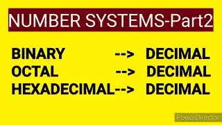 NUMBER SYSTEMS Part2
