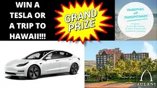 Win A Tesla Car, Win A Disney Trip to Hawaii, Vegas & How To Enter Sweepstakes Smarter on Episode 01
