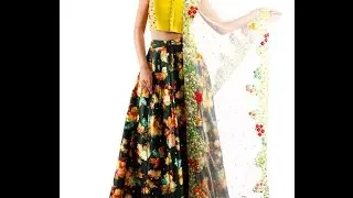 latest 2017 crop tops with lehanga