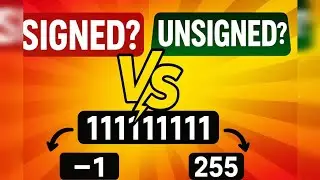 Signed vs unsigned binary representation.