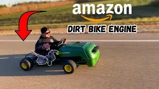 I Swapped a Dirt Bike Engine Into My John Deere Shifter Kart