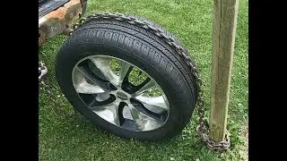 I Saw It On YouTube & It Really Worked! Pulling A Post With A Tire & Chain