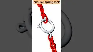 How chain Spring lock works? inside in the Spring lock mechanism in 3d Animation